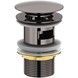 Донный клапан IMPRESE BRENTA ZMK091908500 графит для раковины 1 1/4" с переливом - ZMK091908500 - 1
