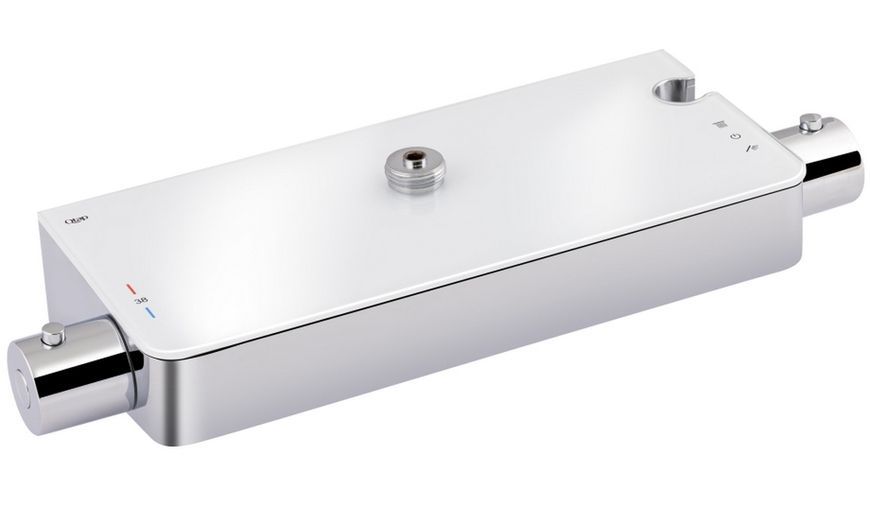 Душевая система QTAP Sloup термостатическая c полочкой Chrome/White QTSL57T105VOGC - QTSL57T105VOGC