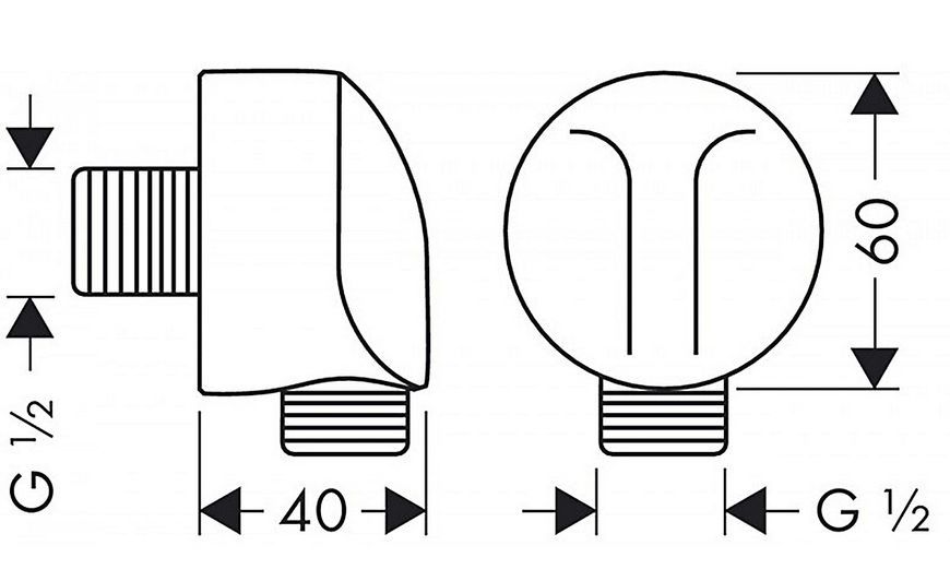 Шланговое подключение HANSGROHE FixFit E без обратного клапана Matt Black 27454670 - 27454670
