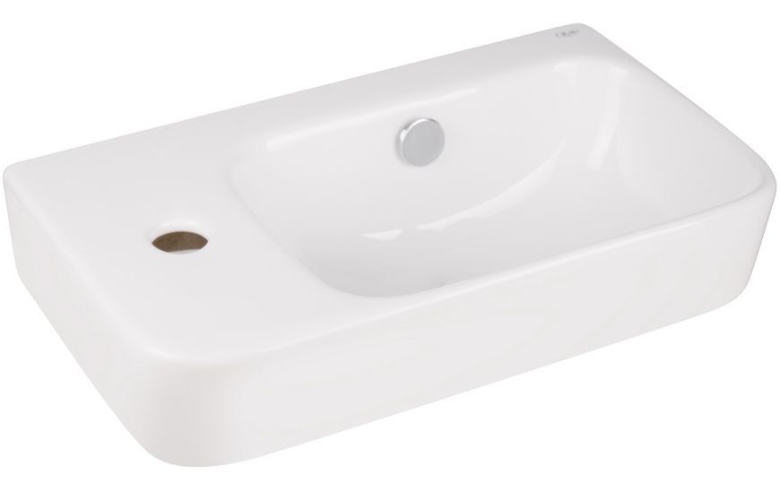 Раковина Qtap Tern 450х260х160 White з донним клапаном QT17115117LW - QT17115117LW