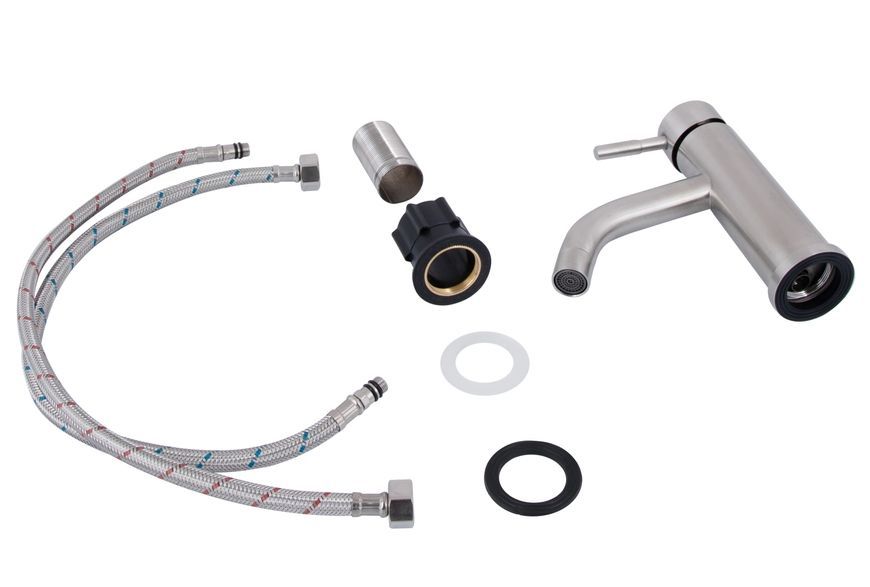 Смеситель для умывальника Lidz Aria 0011F Nickel LDARI0011FNKS46091 - LDARI0011FNKS46091
