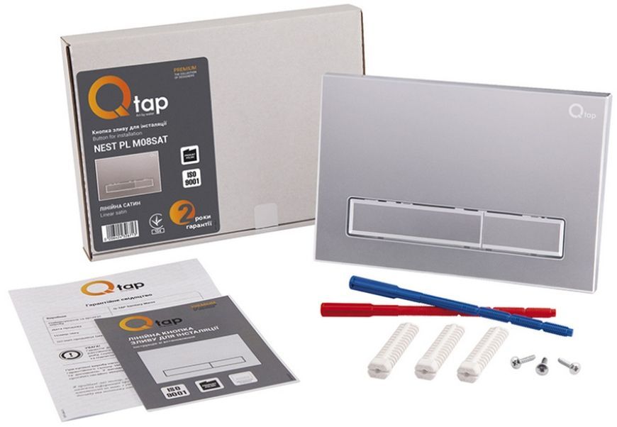 Набір інсталяція 4 в 1 QTAP Nest ST з лінійною панеллю змиву QT0133M425M08382SAT - QT0133M425M08382SAT