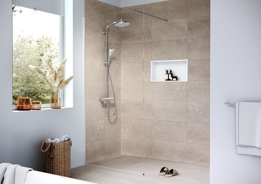 Трап душевой HANSGROHE RainDrain Compact 600 мм под плитку (универсальный) 56163000 - 56163000