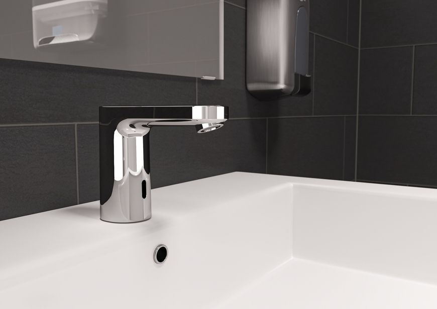 Змішувач для раковини HANSGROHE Vernis Blend сенсорний на одну воду на батарейках хром 71503000 - 71503000