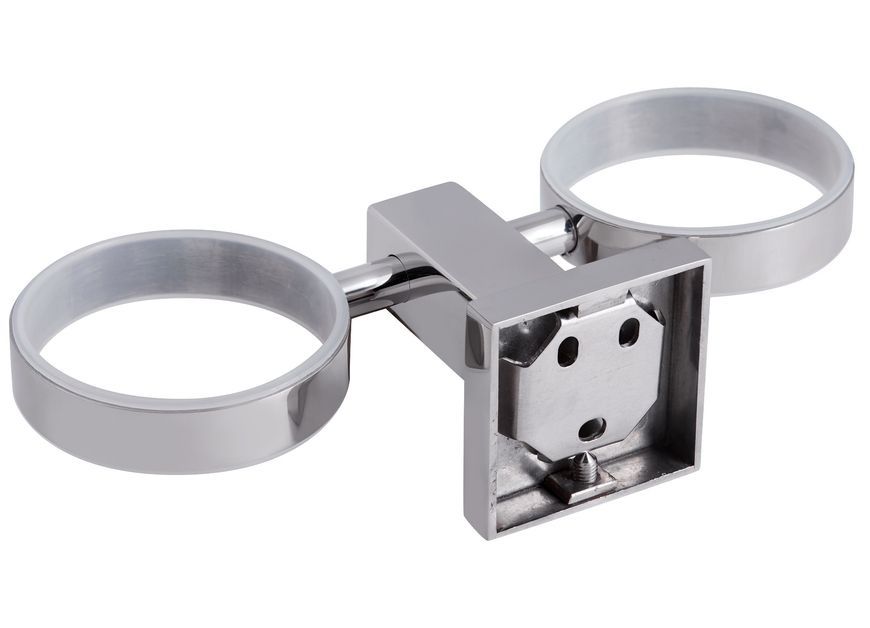 Стакан подвійний QTAP Sklenka 6201103C хром