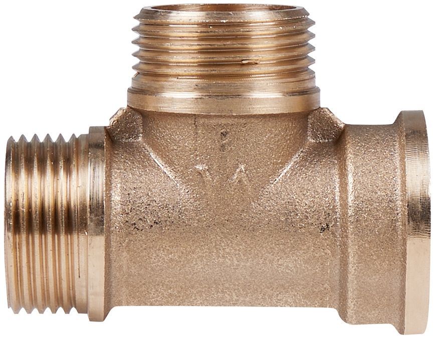 Трійник латунний SD Plus 3/4"ВРх3/4"ЗРх3/4"ЗР рівнопрохідний SD41420