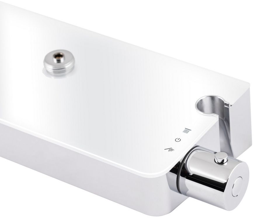 Душевая система QTAP Sloup термостатическая c полочкой Chrome/White QTSL57T105VOGC - QTSL57T105VOGC