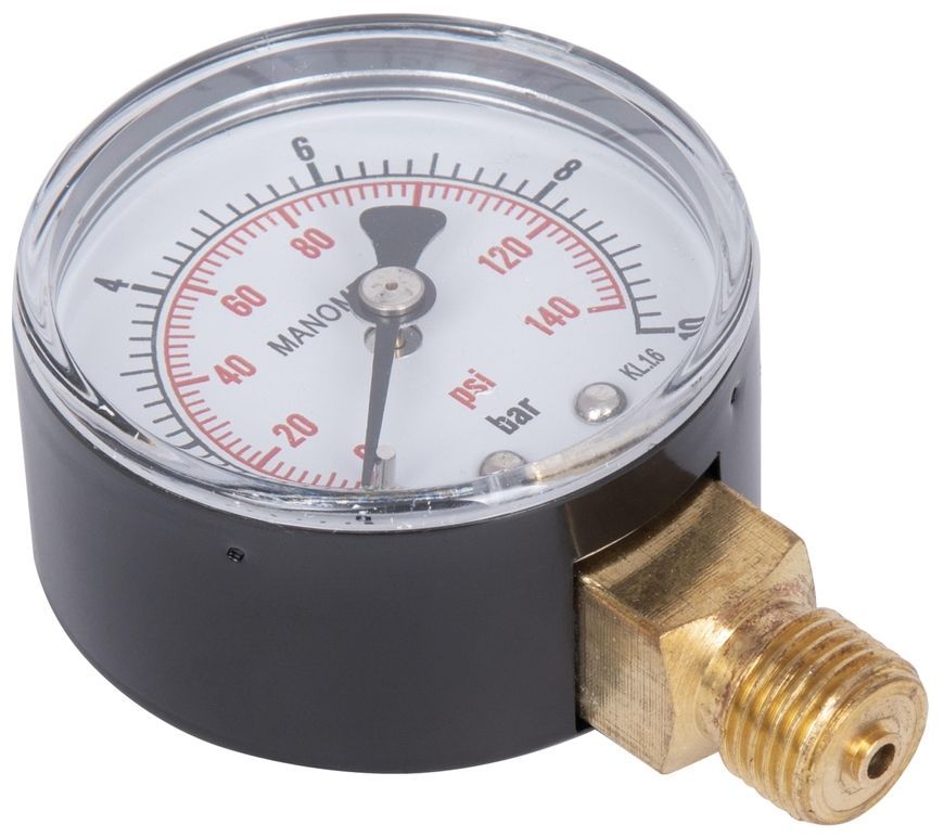 Манометр Thermo Alliance Standart 50 мм нижнее подключение 1/4"НР 0-10 бар SD17010B