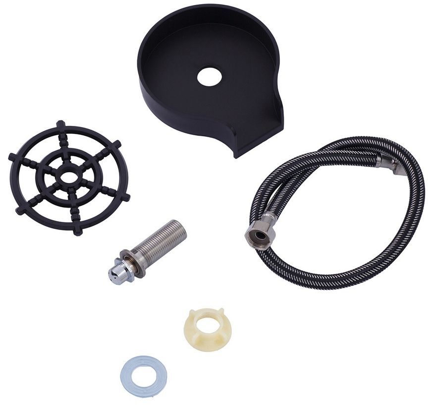 Кухонна мийка Kroner KRP Schwarze SET7545NB PVD 3.0/0.8 мм графіт CV033805 Schwarze-SET7545NBPVD - Schwarze-SET7545NBPVD