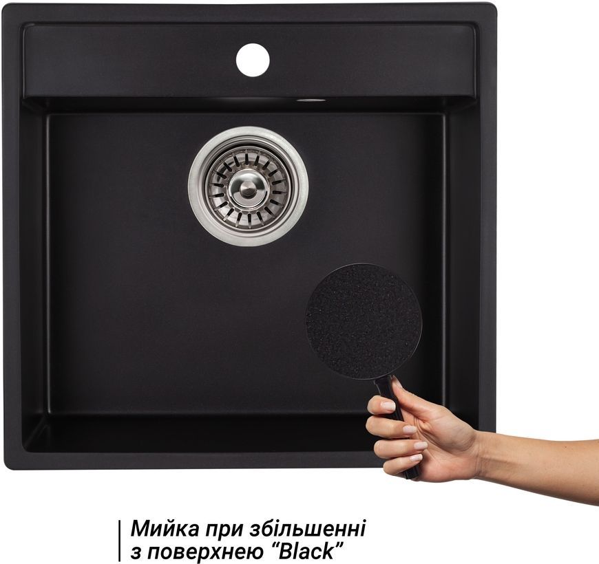 Кухонна мийка QTAP CS 5250 Black (QT5250BLA404) - QT5250BLA404