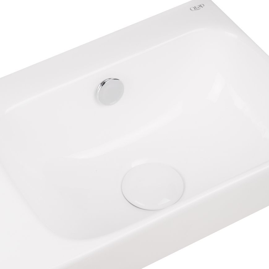 Раковина Qtap Tern 450х260х160 White з донним клапаном QT17115117LW - QT17115117LW
