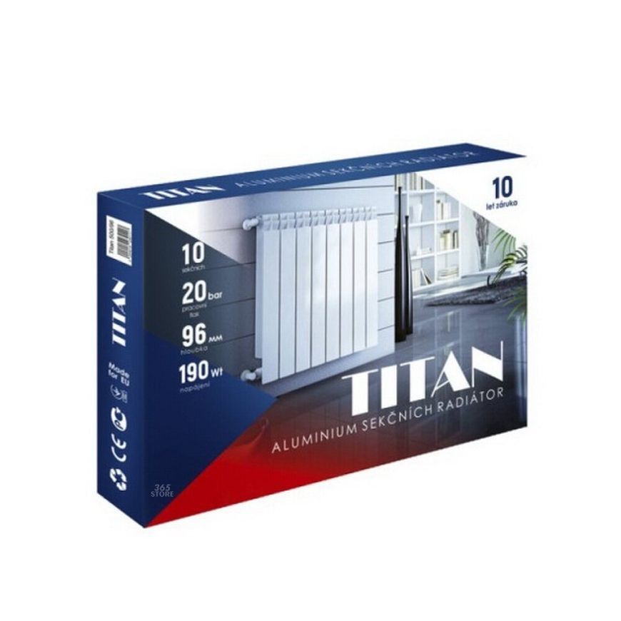 Радіатор алюмінієвий TITAN 500/96 - T50096A-