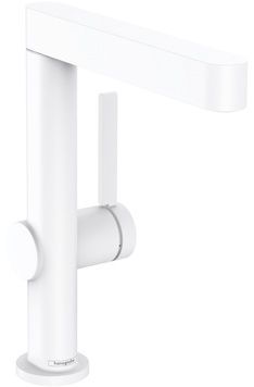 Змішувач для раковини HANSGROHE Finoris 230 Matt White 76060700 білий матовий з донним клапаном push-open - 76060700