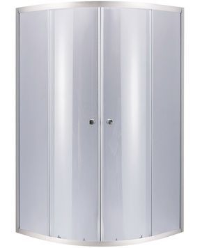Душова кабіна LIDZ ŁATWA 90x90, SC90x90.SAT.MID.GR, скло тоноване 4 мм, без піддону - LLSC9090SATMIDGR2