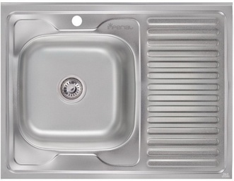 Кухонная мойка IMPERIAL 6080-L Decor 0,8 мм (IMP6080LDEC) - IMP6080LDEC