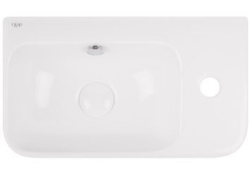 Раковина Qtap Tern 450х260х160 White з донним клапаном QT17115117RW - QT17115117RW