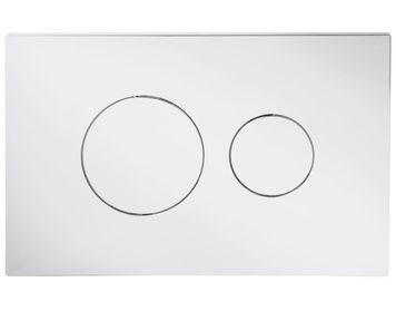 Клавіша змиву Qtap Standard 152x236x28 мм, Chrome, круглі кнопки QTSTD164CRM49469 - QTSTD164CRM49469