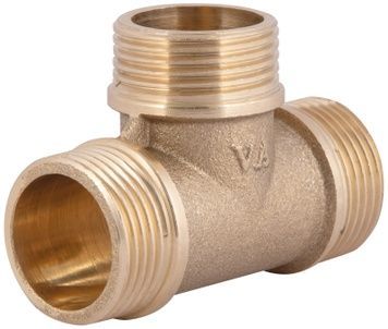 Тройник латунный Thermo Alliance Standart 3/4"НРх3/4"НРх3/4"НР равнопроходной SD41220