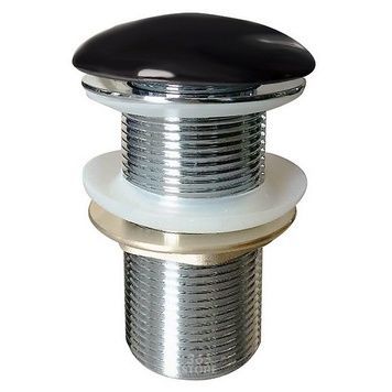 Донный клапан VOLLE click-clack черный для раковины 1 1/4" без перелива - 90-00-037black