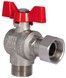 Кран шаровой с накидной гайкой SD FORTE 3/4" ВН для воды угловой SF224W20