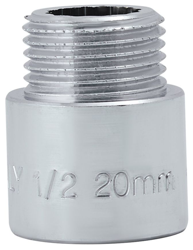 Подовжувач латунний хромований Icma 1/2"ЗРх1/2"ВР довжина 20 мм №19 81019AD02006