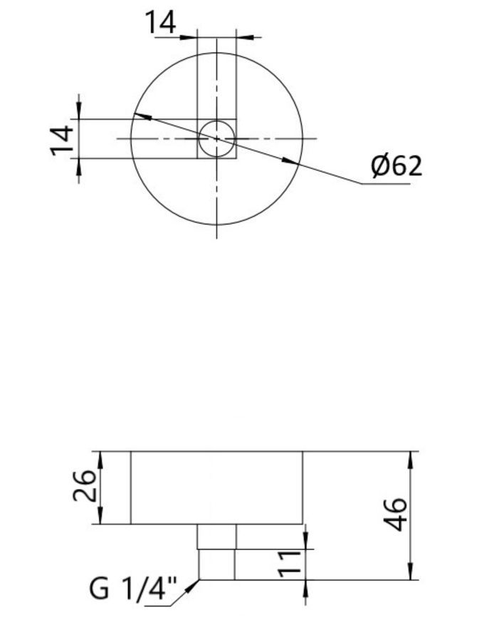 Манометр глицериновый Thermo Alliance Forte 63 мм 1/4"НР с задним подключением латунь 0-10 бар TAF171G10B