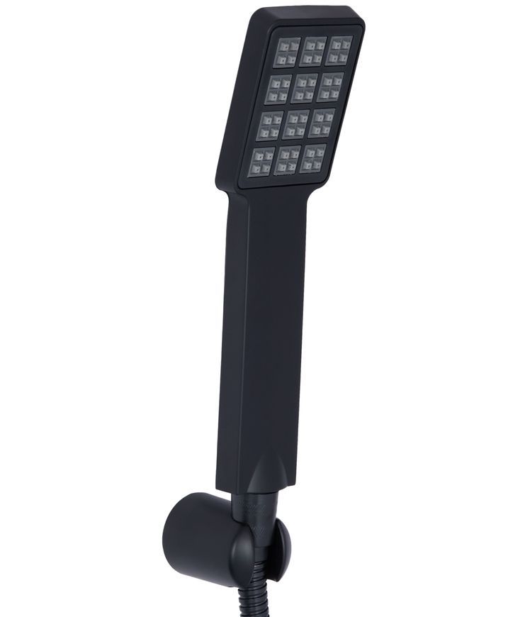 Смеситель для ванны Lidz Wawel 005 с поворотным изливом и душевым гарнитуром Black LDWAW005BLA45394 - LDWAW005BLA45394