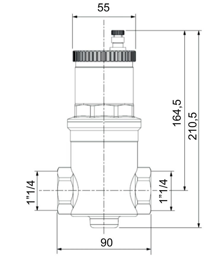 Воздухоотводчик автоматический (дегазатор) Icma 1 1/4" ВР №740 82740AG05 - 82740AG05