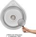 Кухонна мийка LIDZ 4539 Satin 0,8 мм (170) - LIDZ4539SAT8 - 2