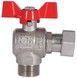 Кран шаровой с накидной гайкой SD FORTE 3/4" ВН для воды угловой SF224W20