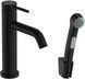 Смеситель для раковины HANSGROHE Tecturis S 110 EcoSmart+ с гигиенической лейкой 160 см Matt Black 73211670 черный матовый - 73211670 - 1