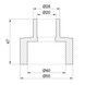 Муфта PPR ALFA PLAST 40х20 - APREDU4020X - 2