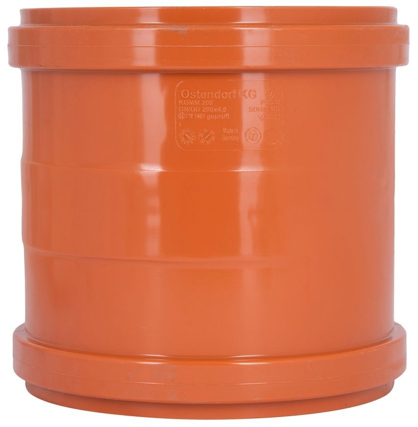 Муфта подвійна каналізаційна Ostendorf-OSMA KG System d200 SD00058134