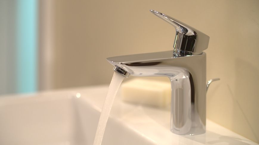 Змішувач для раковини HANSGROHE Logis 100 CoolStart 2 flow хром 71105000 з донним клапаном - 71105000