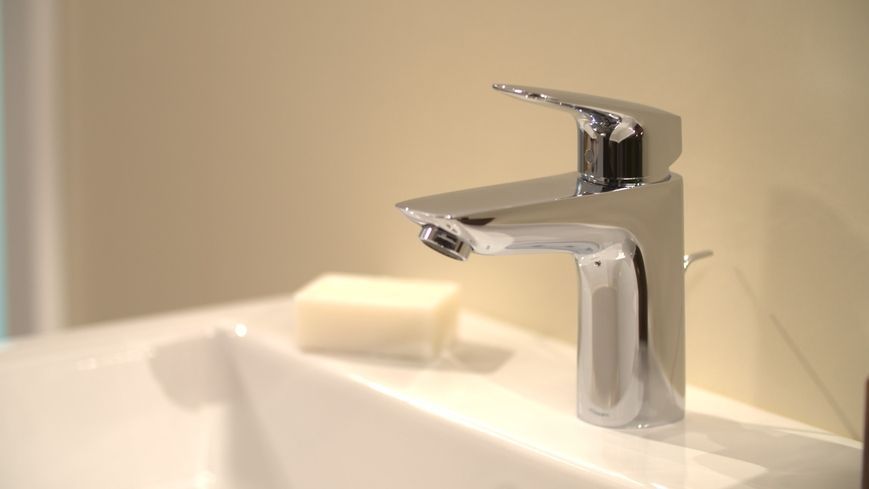 Змішувач для раковини HANSGROHE Logis 100 CoolStart 2 flow хром 71105000 з донним клапаном - 71105000