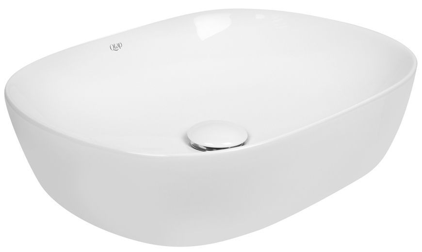 Раковина-чаша QTAP Aquarius 465x375x115 White с донным клапаном QT21112185W - QT21112185W