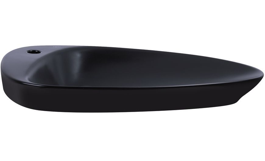 Раковина-чаша QTAP Leo 695х460х115 Matt black з донним клапаном QT1111A089TMB - QT1111A089TMB