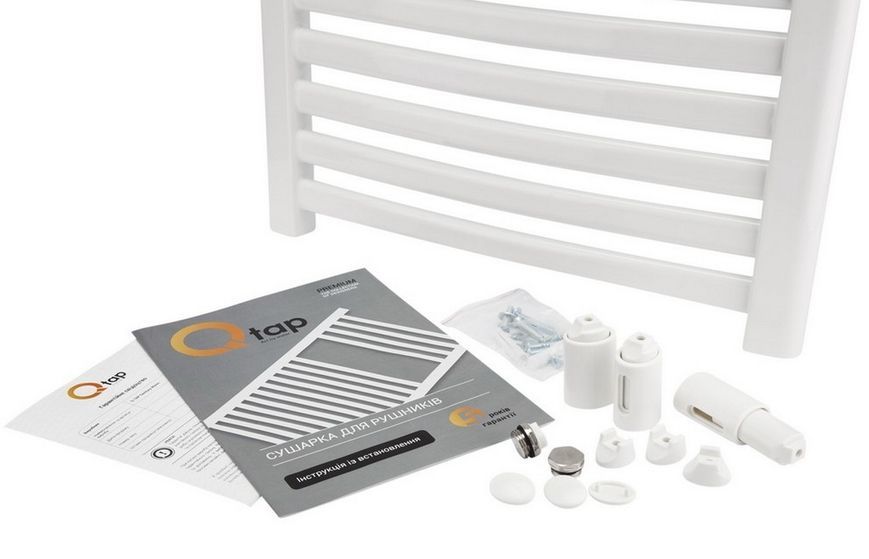 Рушникосушарка водяна QTAP Dias (WHI) P21 1200x500 HY біла - QTDIASWHIP211200500HY