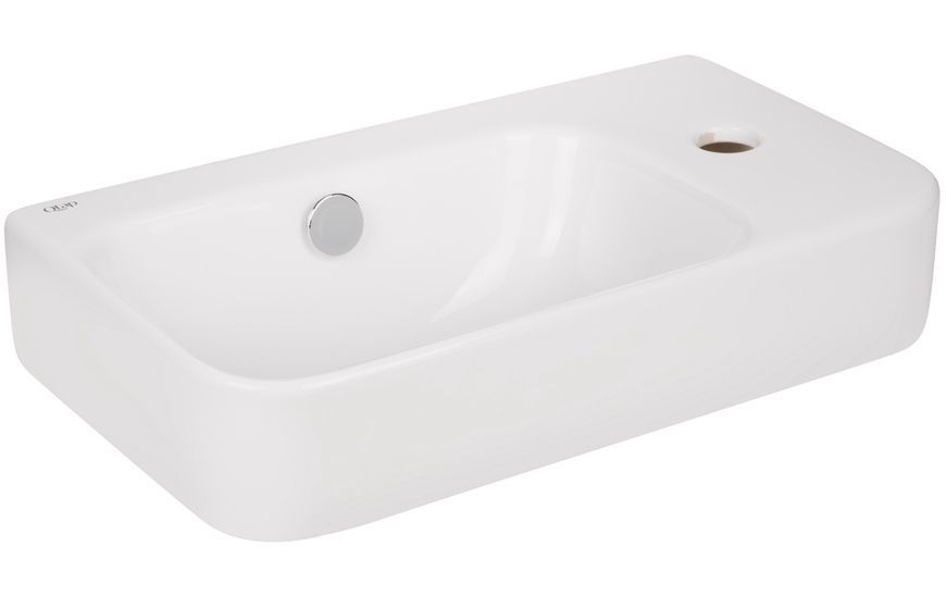 Раковина Qtap Tern 450х260х160 White з донним клапаном QT17115117RW - QT17115117RW