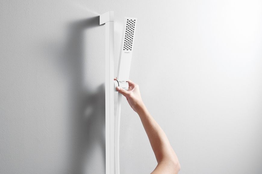 Ручной душ HANSGROHE Pulsify E 100 1jet EcoSmart Matt White 24320700 белый матовый - 24320700