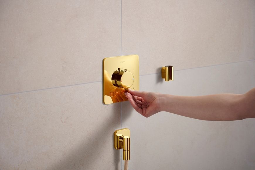 Держатель душа HANSGROHE Porter Fine Polished Gold Optic 28885990 золото - 28885990