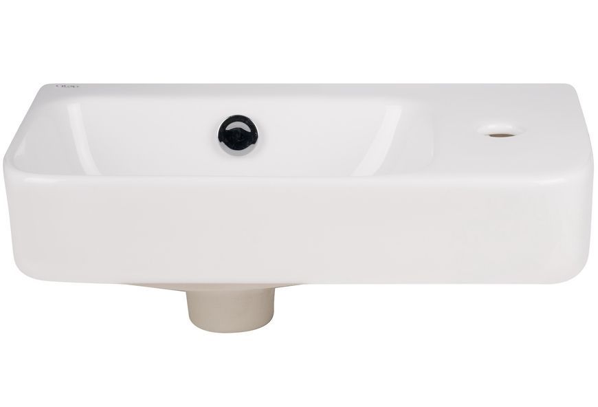 Раковина Qtap Tern 450х260х160 White з донним клапаном QT17115117RW - QT17115117RW