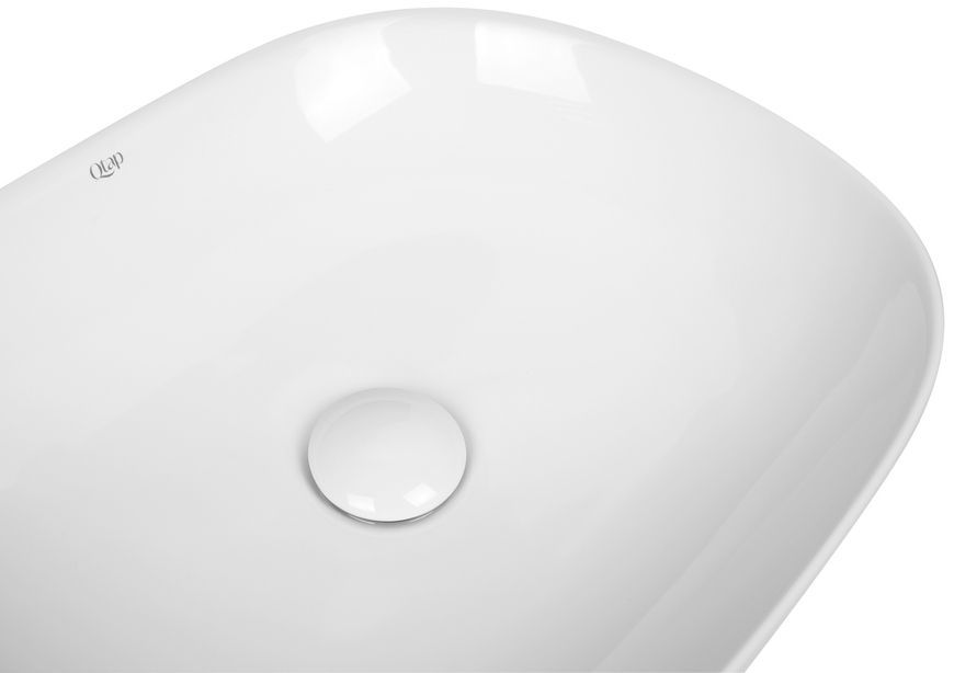 Раковина-чаша QTAP Aquarius 465x375x115 White с донным клапаном QT21112185W - QT21112185W