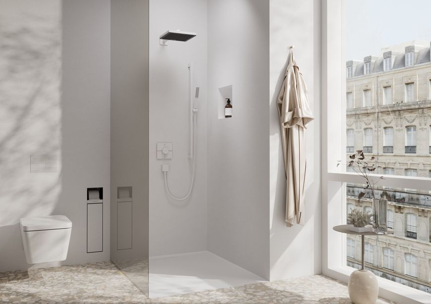 Ручной душ HANSGROHE Pulsify E 100 1jet EcoSmart Matt White 24320700 белый матовый - 24320700