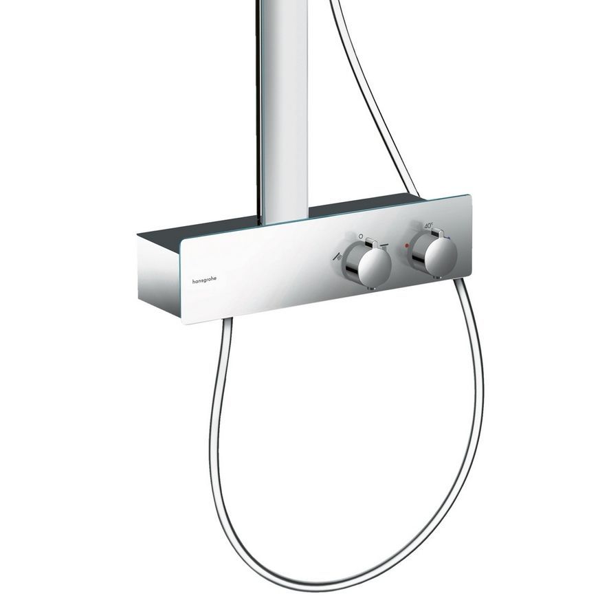 Душевая система HANSGROHE Rainfinity Showerpipe 360 1jet с термостатом ShowerTablet 350 Chrome 26853000 хром - 26853000