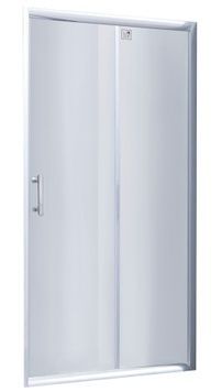 Душові двері LIDZ ŻYCIE 90x185, скло прозоре 5 мм, розсувні - LZSD90185CRMTR