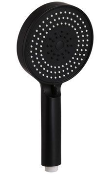 Лійка для ручного душу Qtap Rucni кругла 120 мм Black Matt QTRUC125BLM45951 - QTRUC125BLM45951