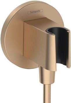 Шланговое подключение с держателем HANSGROHE FixFit S Brushed Bronze 26888140 бронза - 26888140