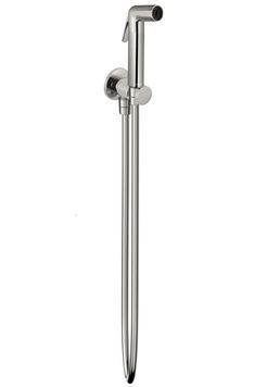 Гарнитур гигиенический Volle Cascada H55 лейка латунь, 1 режим, шланг PVC 120 см cepillado n&iacute;quel 1586.190102 никель - 1586.190102