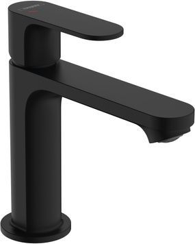 Змішувач для раковини HANSGROHE Rebris S 110 CoolStart чорний матовий 72527670 з металевим д/к - 72527670